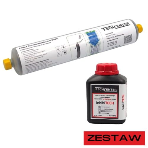 Wkład do demineralizacji wody WD300 + inhibitor korozji InhibiTECH 500ml