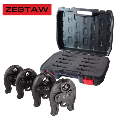 Zestaw szczęki zaciskowe V15-18-22-28 mini 4 sztuki + walizka transportowa TechCenter