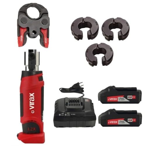 ZACISKARKA VIRAX Viper® L2X CAS SYSTEM + WKŁADKI M18-22-28 + zacisk główny