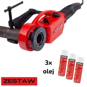 Gwintownica do rur Phenix IV 1/2"-2" Virax +  3x olej do gwintowania 110200
