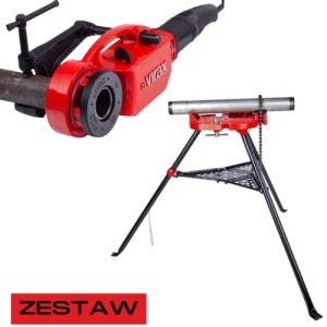 Gwintownica do rur Phenix IV 1/2"-2" Virax + imadło na trójnogu do 6"