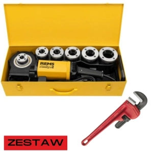 Gwintownica elektryczna Amigo 2 (½” - 2”) REMS + klucz hakowy  SUPER-EGO Heavy Duty 2"