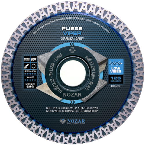 Tarcza diamentowa Nozar Fliese Viper 125 mm