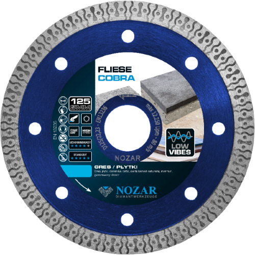 Tarcza diamentowa Nozar Fliese Cobra 125 mm