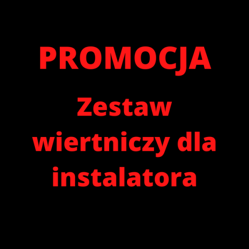 Zestaw wiertniczy dla instaltora